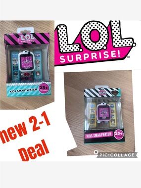 2-1 Deal NEW L.O.L. Surprise! Kids Smartwatch - Hot Pink & White